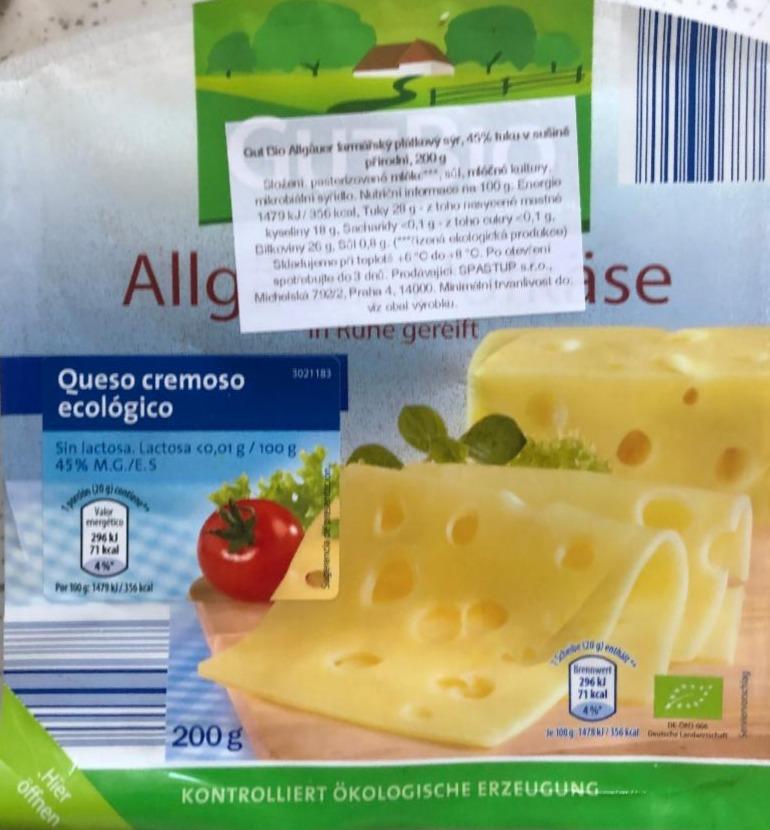Fotografie - gut bio allgäuer farmářský sýr