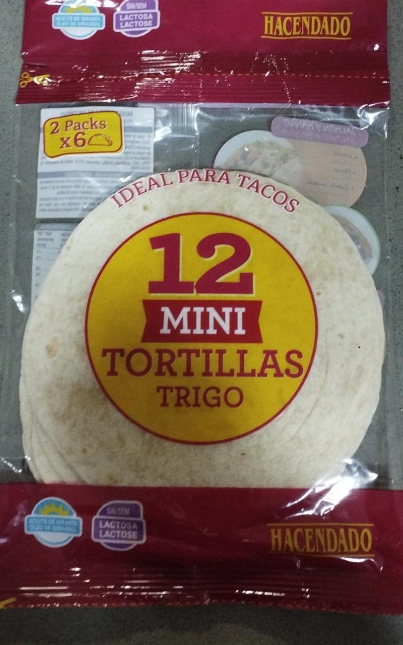 Fotografie - 12 mini tortillas trigo Hacendado