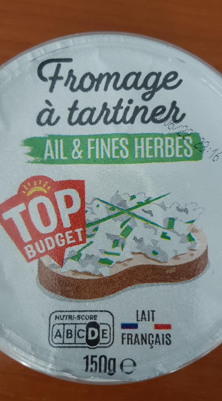 Fotografie - Fromage à tartiner Ail & Fines Herbes Top Budget
