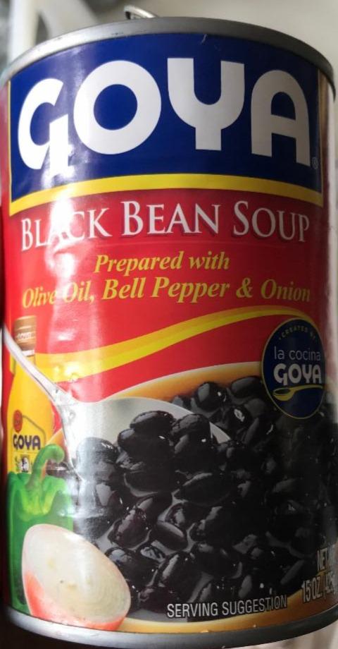 Fotografie - Black Bean Soup with Olive Oil, Bell Pepper & Onion Goya