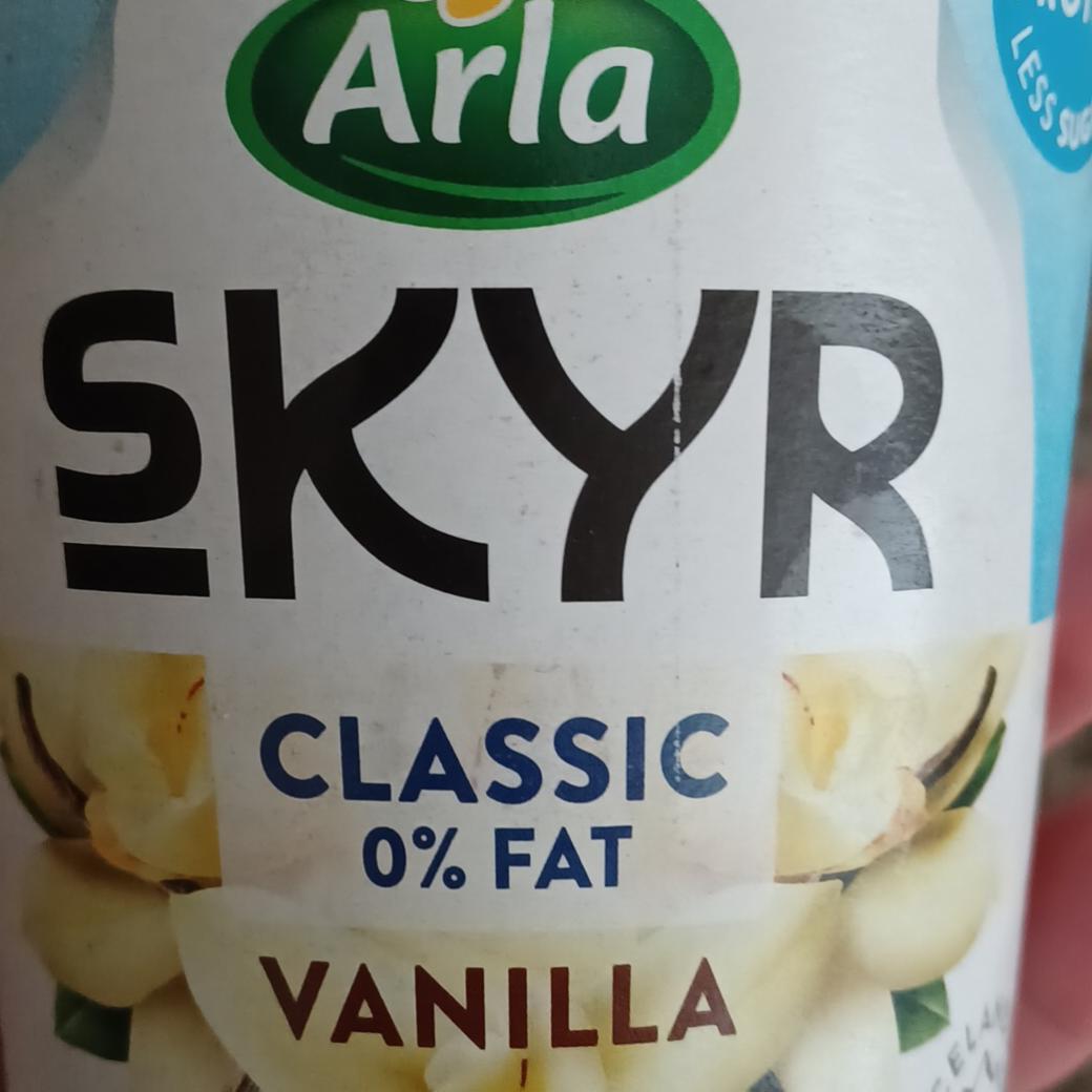 Fotografie - Skyr Classic 0% fat Vanilla Arla