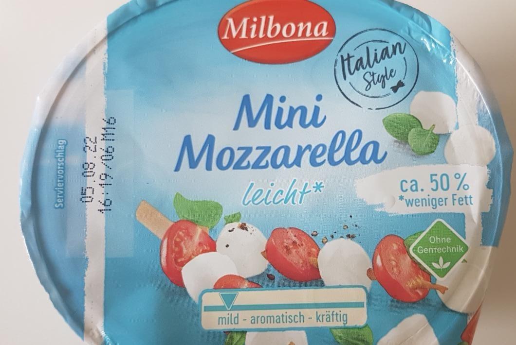 Fotografie - Mini Mozzarella leicht Milbona
