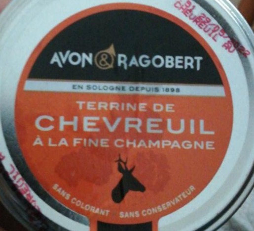 Fotografie - Terrine de chevreuil a la fine champagne Avon Ragobert