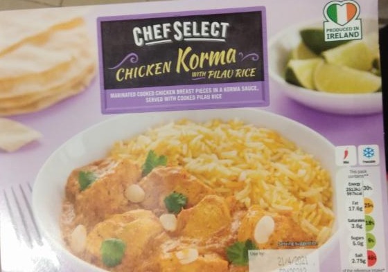 Fotografie - Chicken korma with pilau rice Chef Select