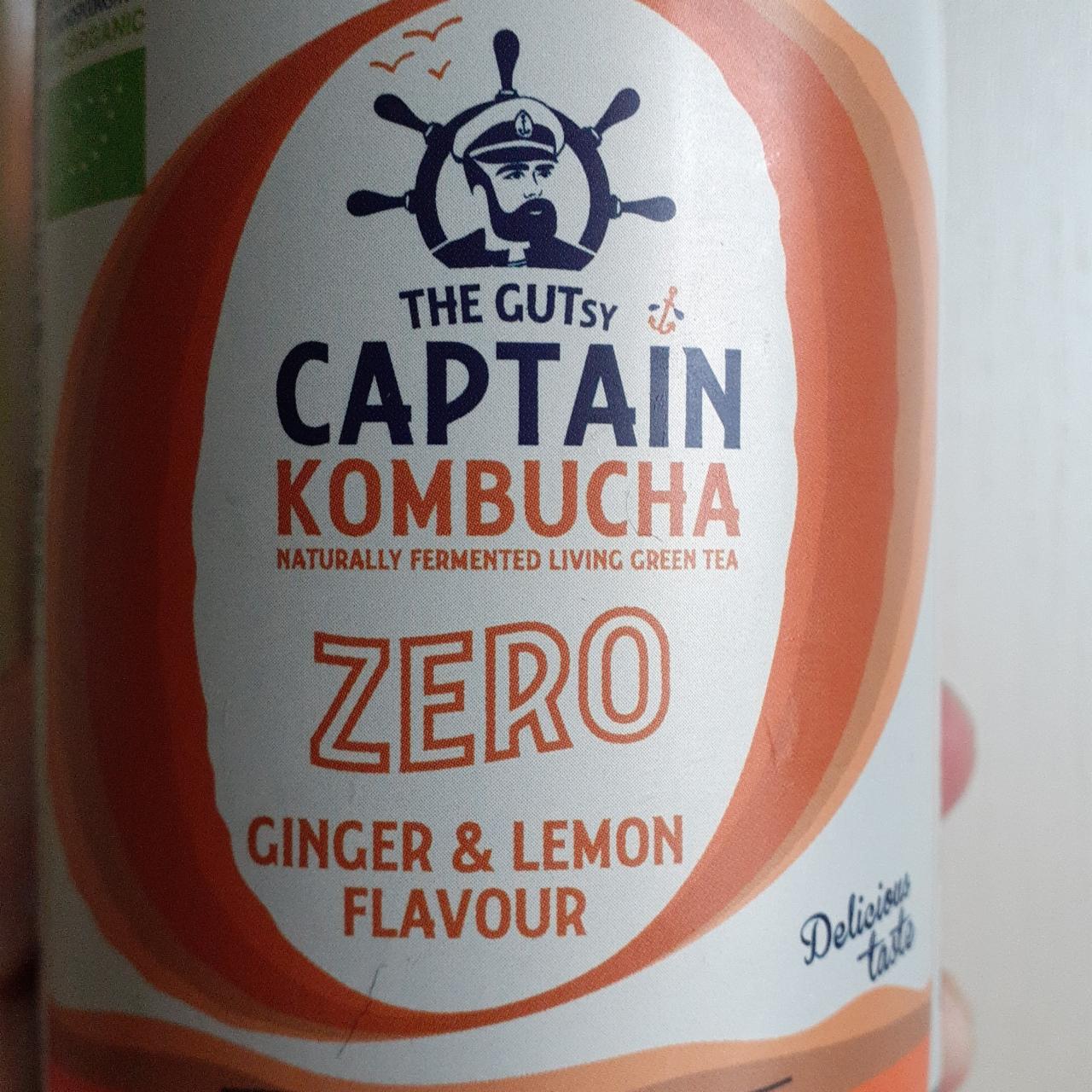 Fotografie - Captain kombucha zero Ginger & Lemon flavour The Gutsy
