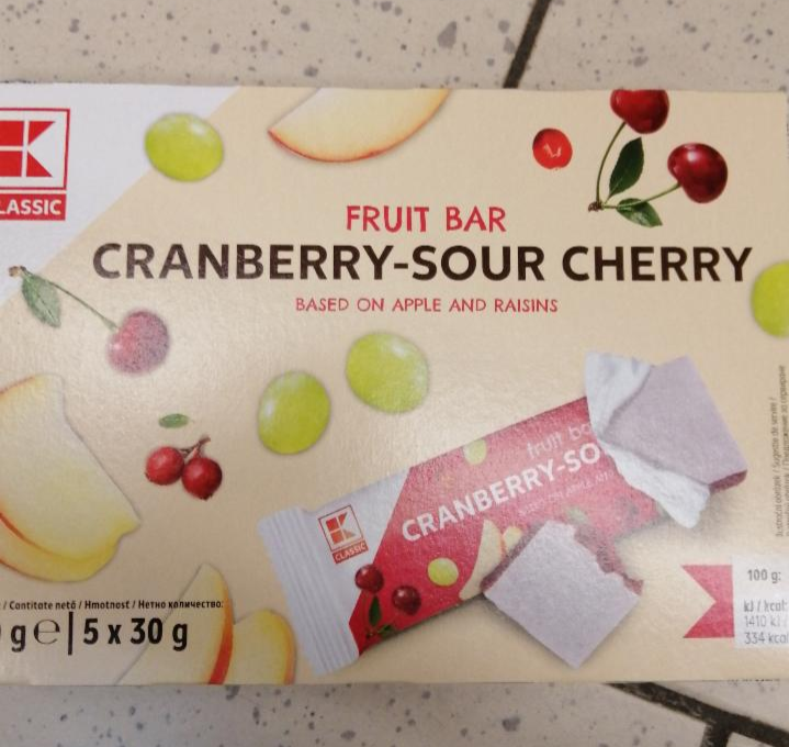 Fotografie - Fruit bar Cranberry-sour cherry K-Classic