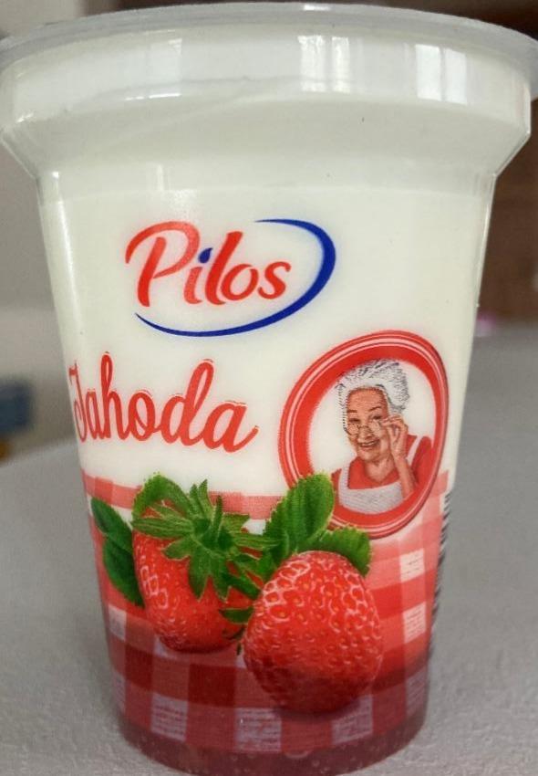 Fotografie - Pilos jogurt jahodový, 2,6% tuku
