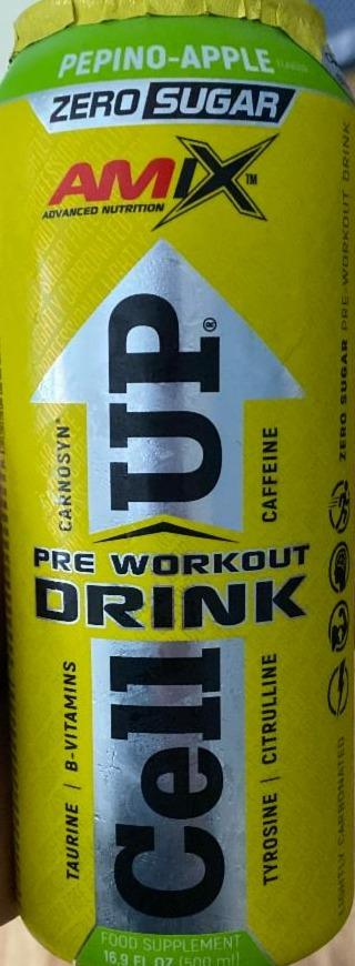 Fotografie - Pre workout drink Cell Up Pepino-apple Amix Nutrition