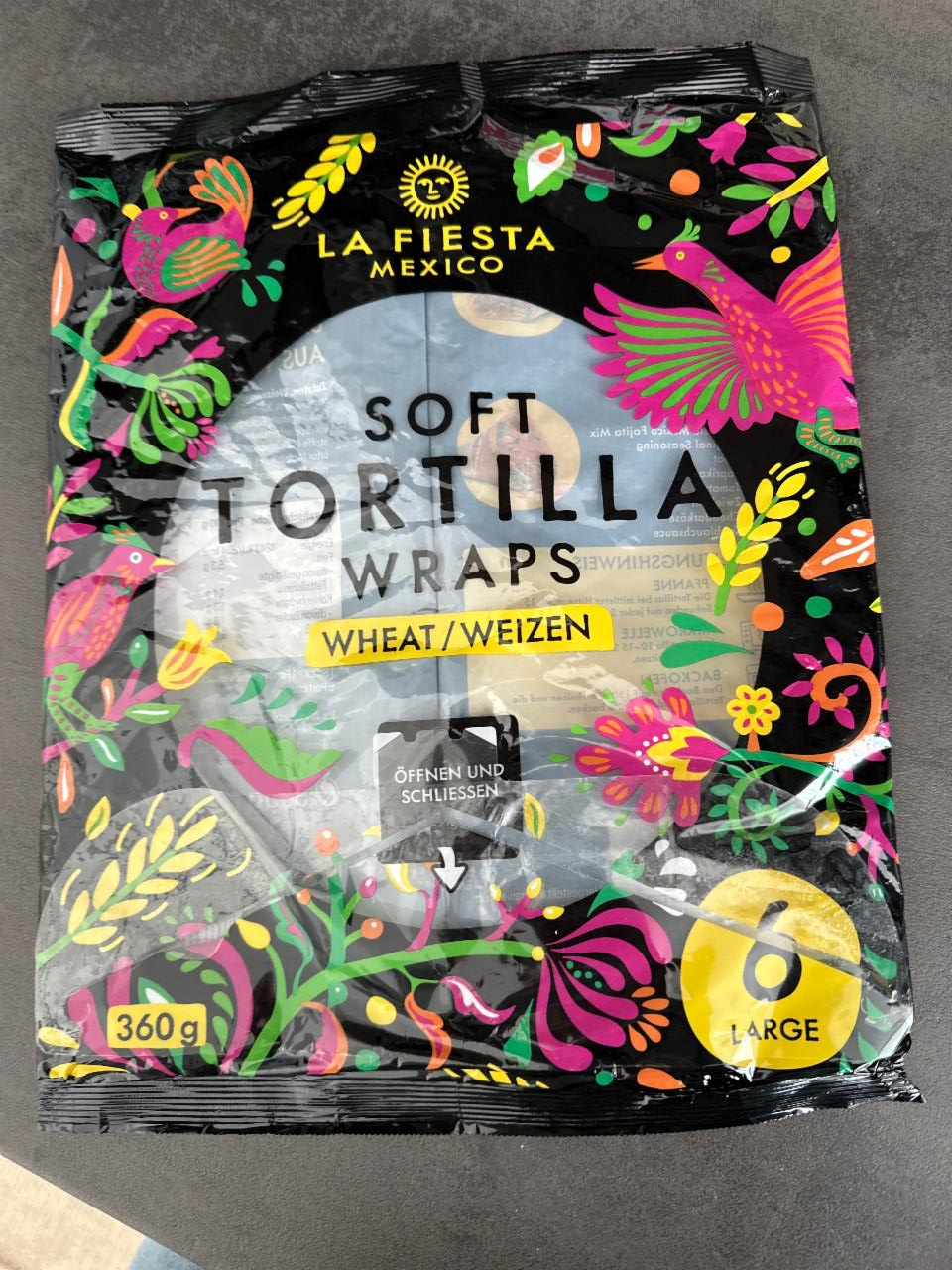 Fotografie - Soft Tortilla Wraps Wheat La Fiesta
