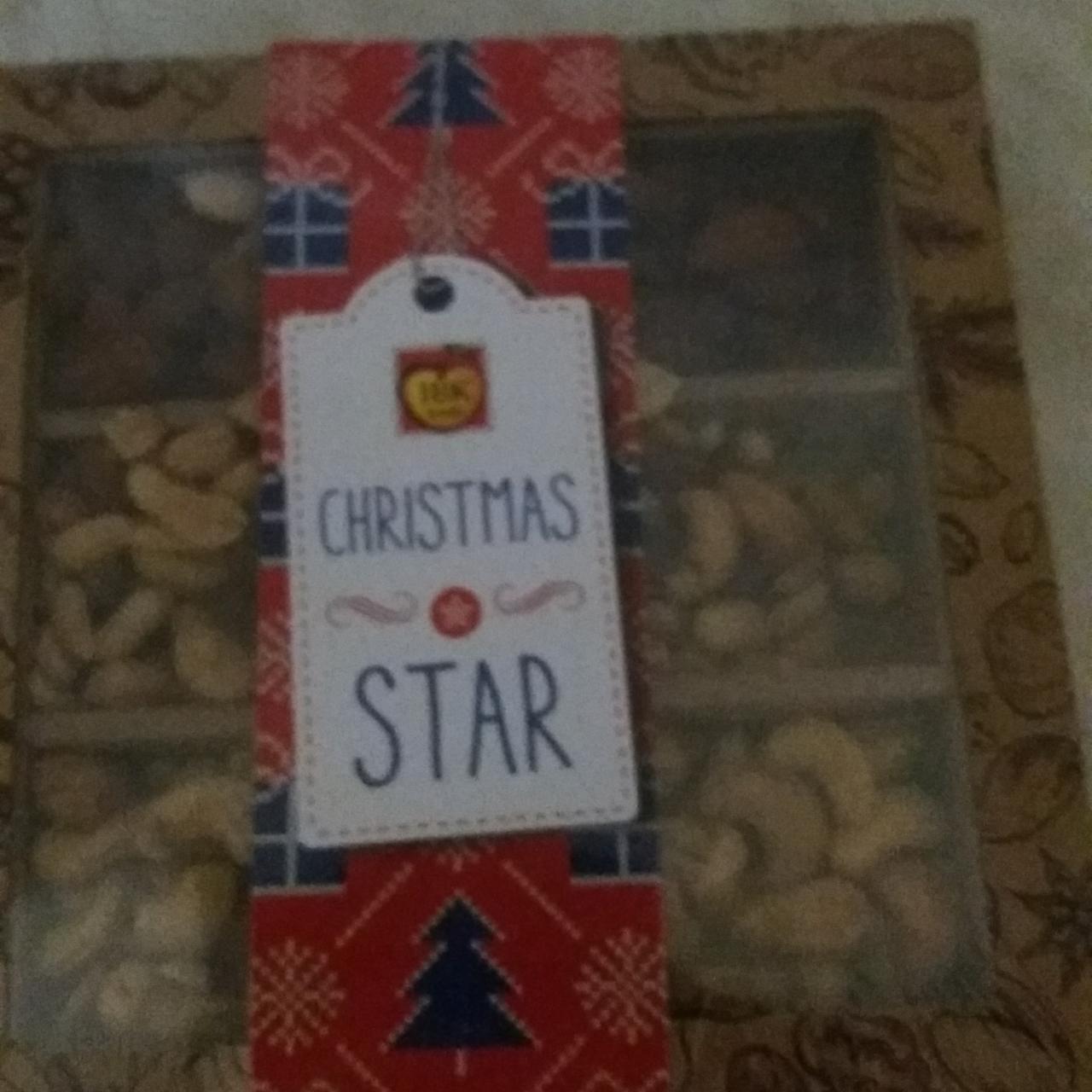 Fotografie - Christmas star - směs uzených a pražených ořechů IBK trade