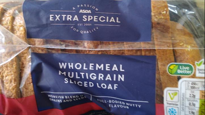 Fotografie - Extra special Wholemeal multigrain sliced loaf Asda