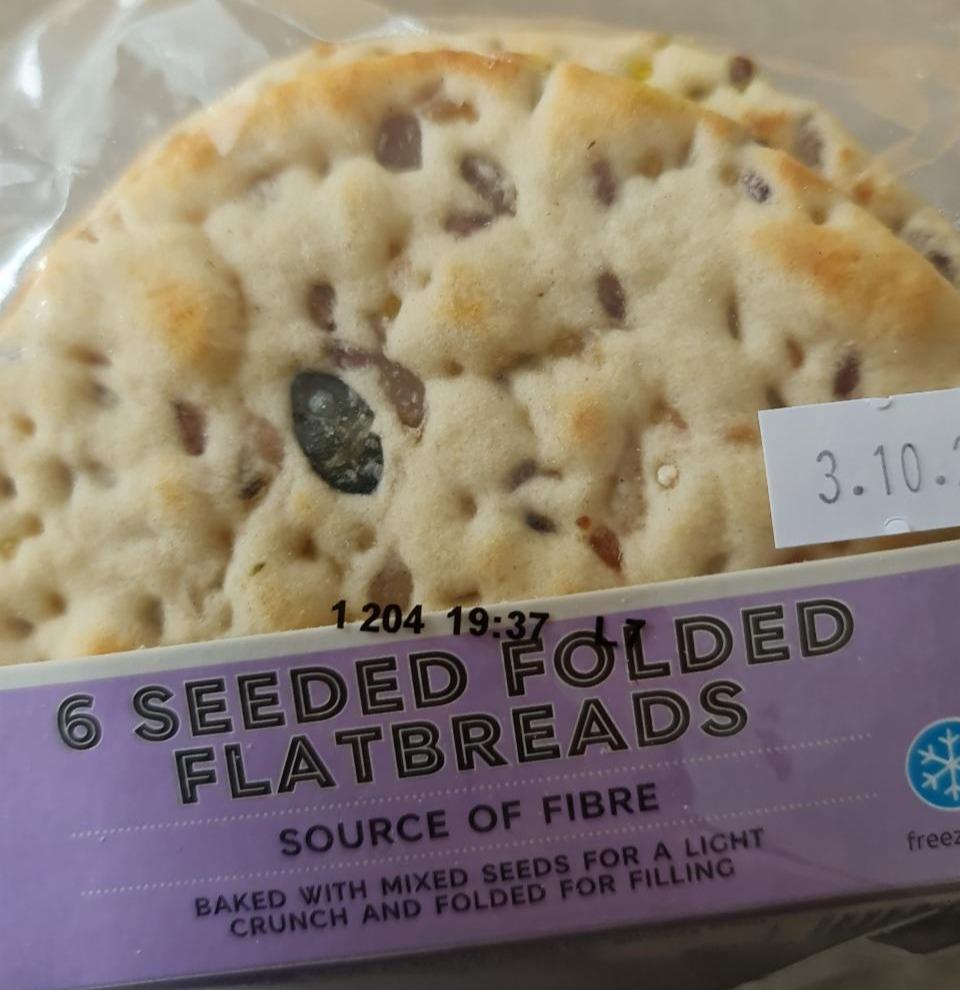Fotografie - 6 Seeded Folded Flatbreads M&S Food