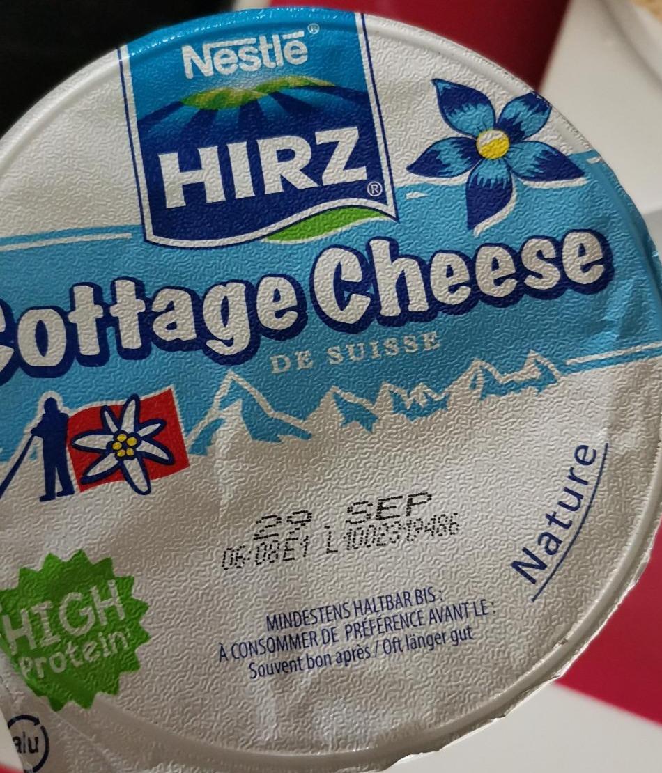 Fotografie - Cottage Cheese High Protein Nature Hirz Nestlé