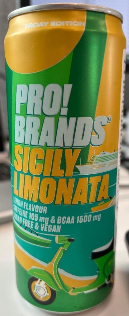 Fotografie - BCAA Drink Sicily Limonata Pro!Brands