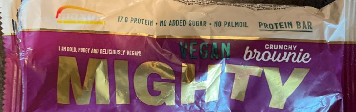 Fotografie - Vegan mighty crunchy brownie protein bar