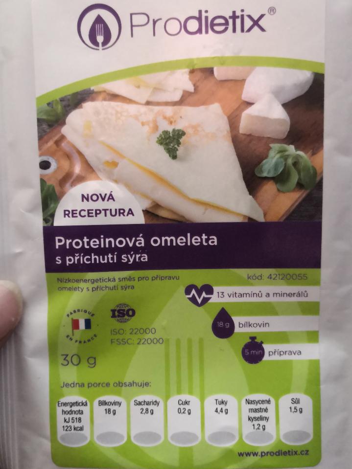 Fotografie - Proteinová omeleta s příchutí sýra Prodietix