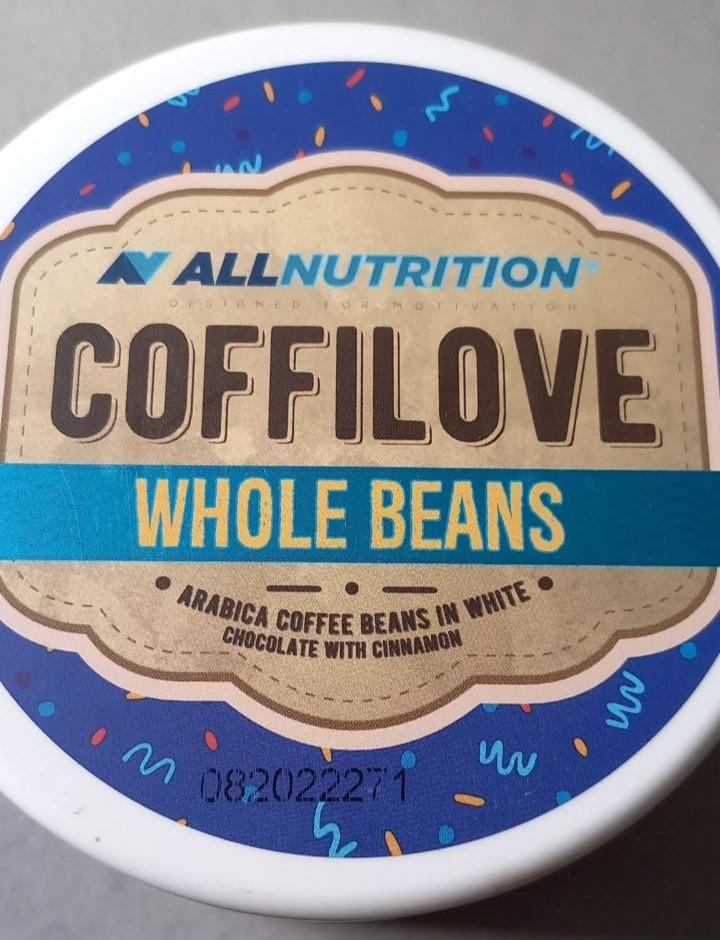 Fotografie - CoffiLOVE Whole Beans White Chocolate with Cinnamon Coffee Beans Allnutrition