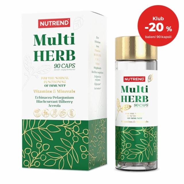Fotografie - Multi herbs caps Vitamins & minerals Nutrend