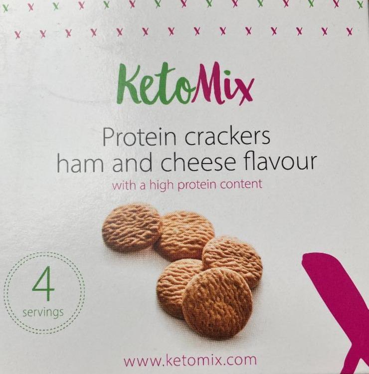 Fotografie - Protein crackers ham and cheese flavour KetoMix