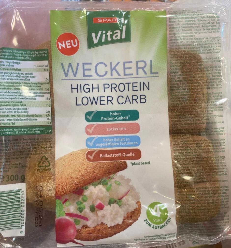 Fotografie - Weckerl High Protein Low Carb Spar Vital