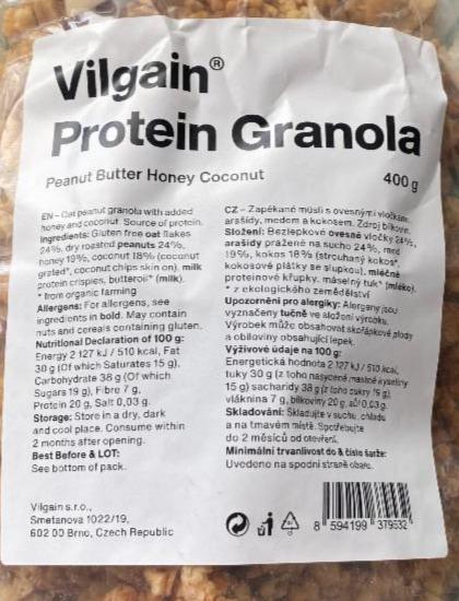 Fotografie - Protein Granola Peanut Butter Honey Coconut Vilgain