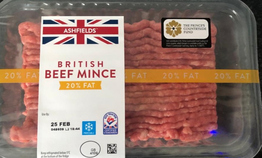 Fotografie - Ashfields British Beef Mince 20% Fat