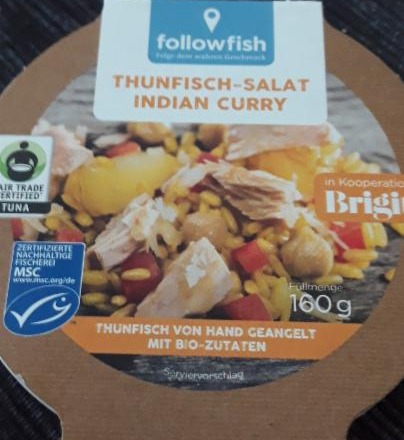 Fotografie - Thunfisch-salat Indian curry Followfish
