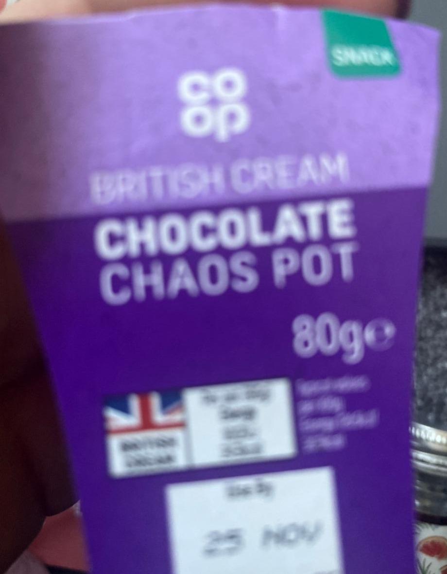 Fotografie - British Cream Chocolate Chaos Pot Co-op