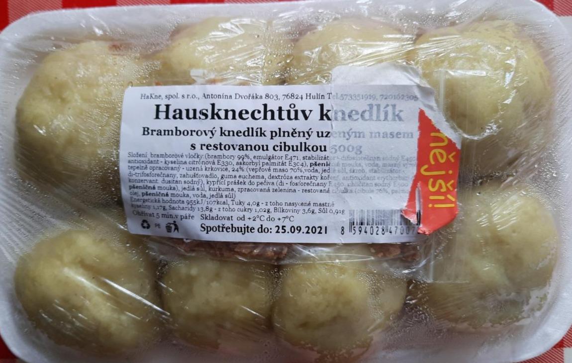 Fotografie - Hausknechtův bramborový knedlík plněný uzeným masem a restovanou cibulkou