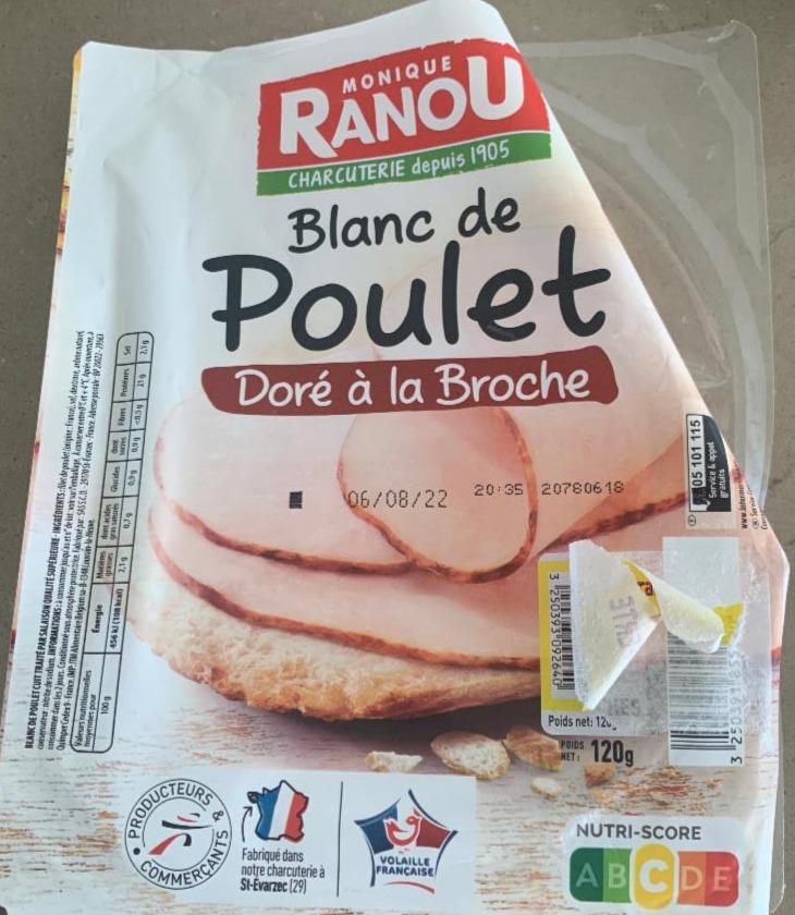 Fotografie - blanc de poulet dore a la broche Monique Ranou