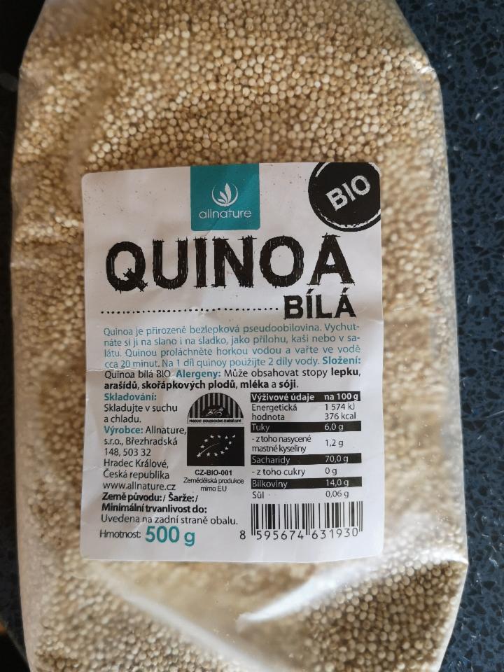 Fotografie - Bio Quinoa bílá Allnature