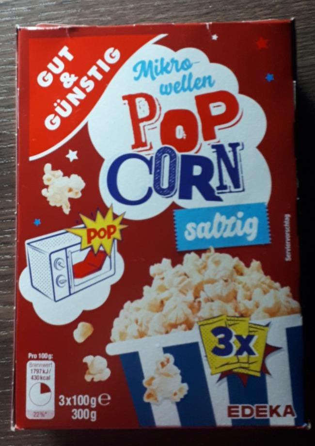 Fotografie - Mikrowellen Popcorn salzig Gut & Günstig