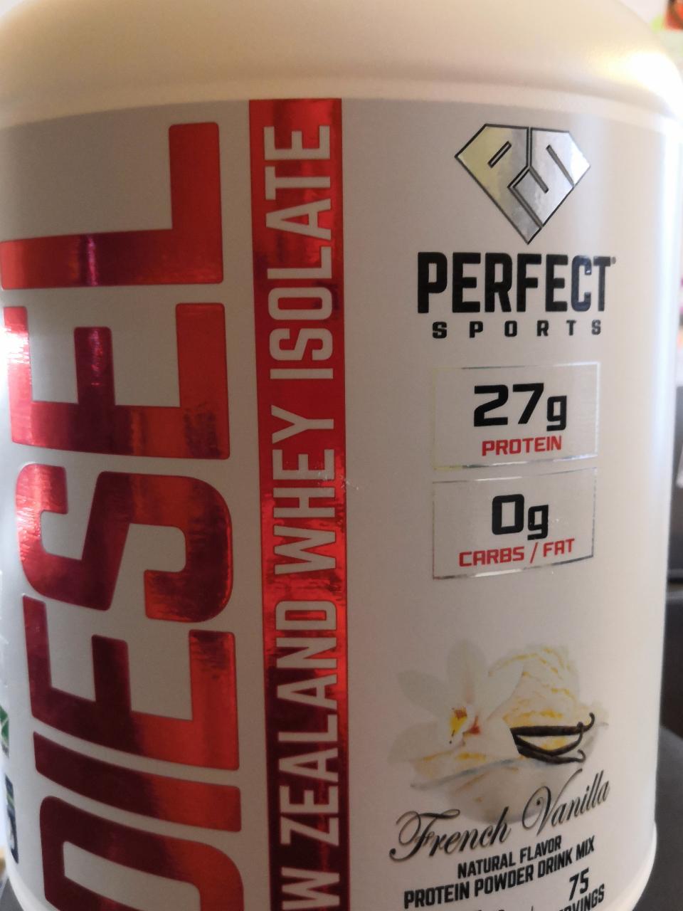 Fotografie - Diesel New Zealand Whey Isolate French Vanilla Perfect Sports