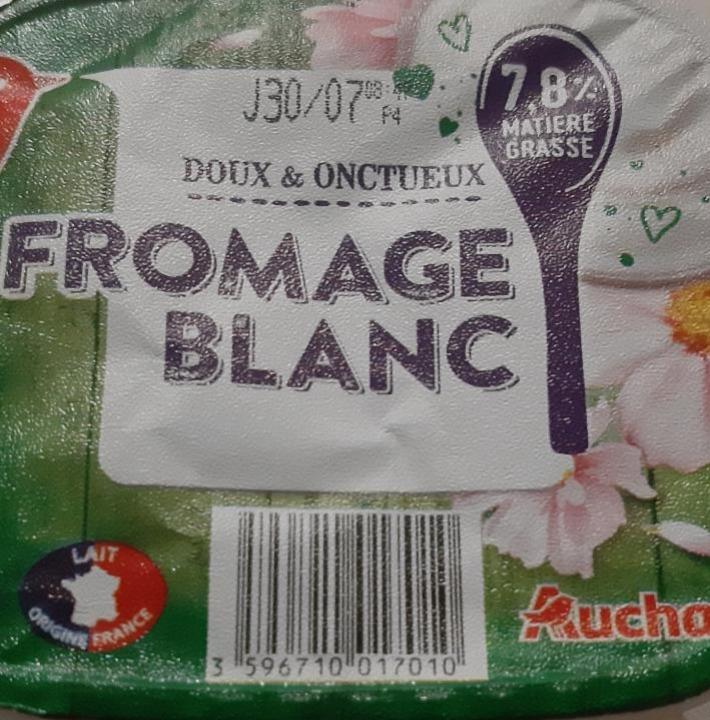 Fotografie - Fromage Blanc 7.8% Auchan