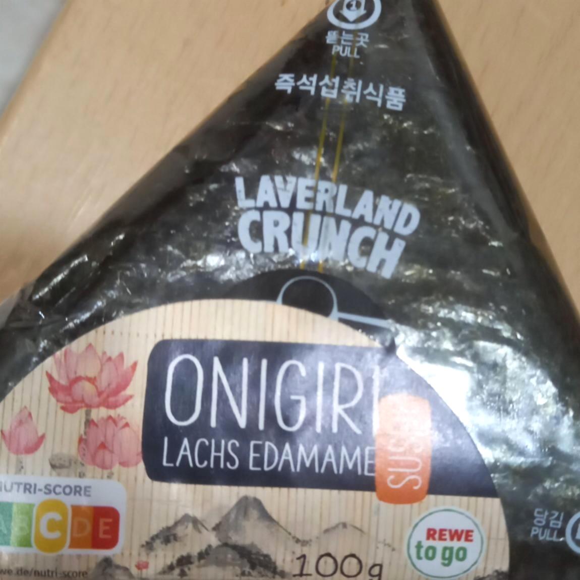 Fotografie - Onigiri lachs edamame Laverland crunch