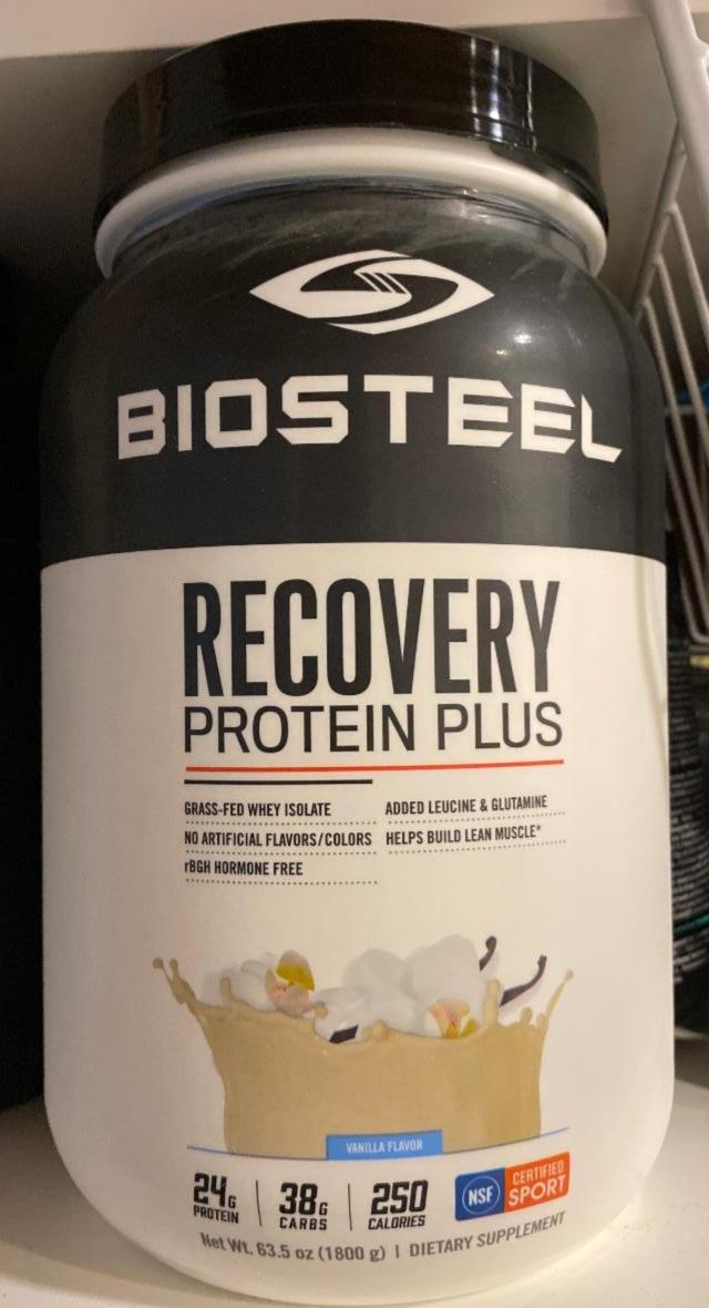 Fotografie - Recovery Protein Plus vanilla BioSteel