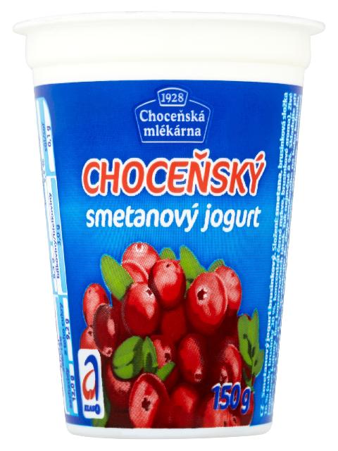 Fotografie - Smetanový jogurt brusinkový Choceňský