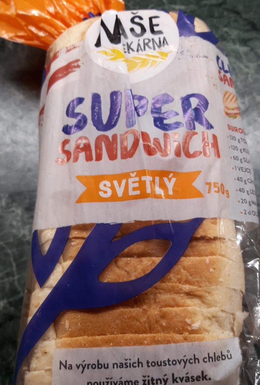 Fotografie - Super sandwich světlý Naše pekárna
