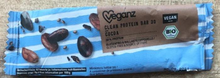 Fotografie - Bio Clean Protein Bar 30 Cocoa Veganz