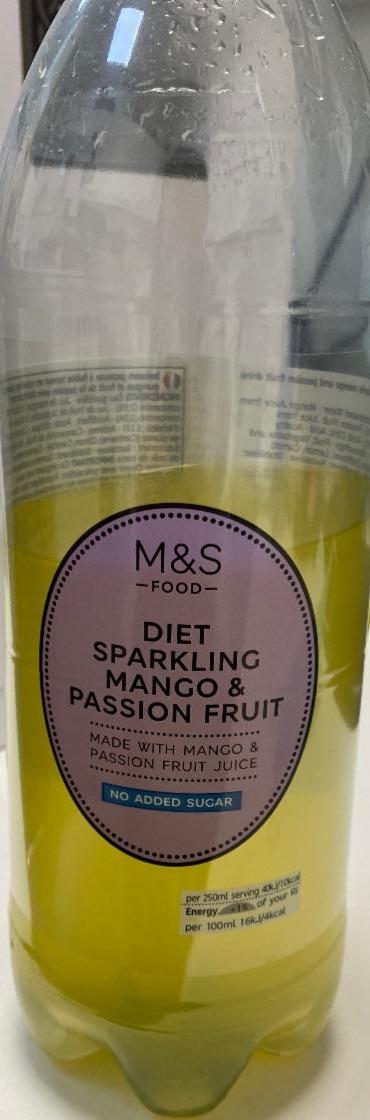 Fotografie - Diet sparkling mango&passion fruit M&S