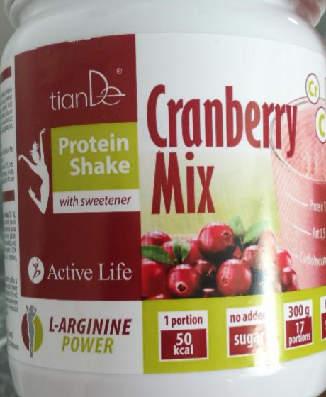 Fotografie - Cranberry Mix Protein Shake Tiande