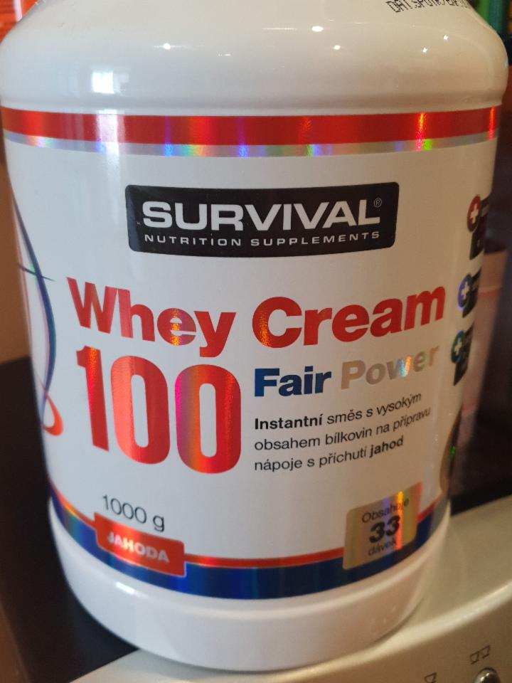Fotografie - whey cream 100 Survival Nutrition