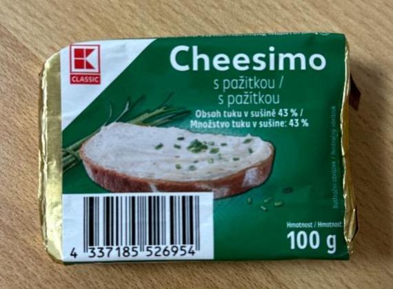 Fotografie - Cheesimo tavený sýr s pažitkou
