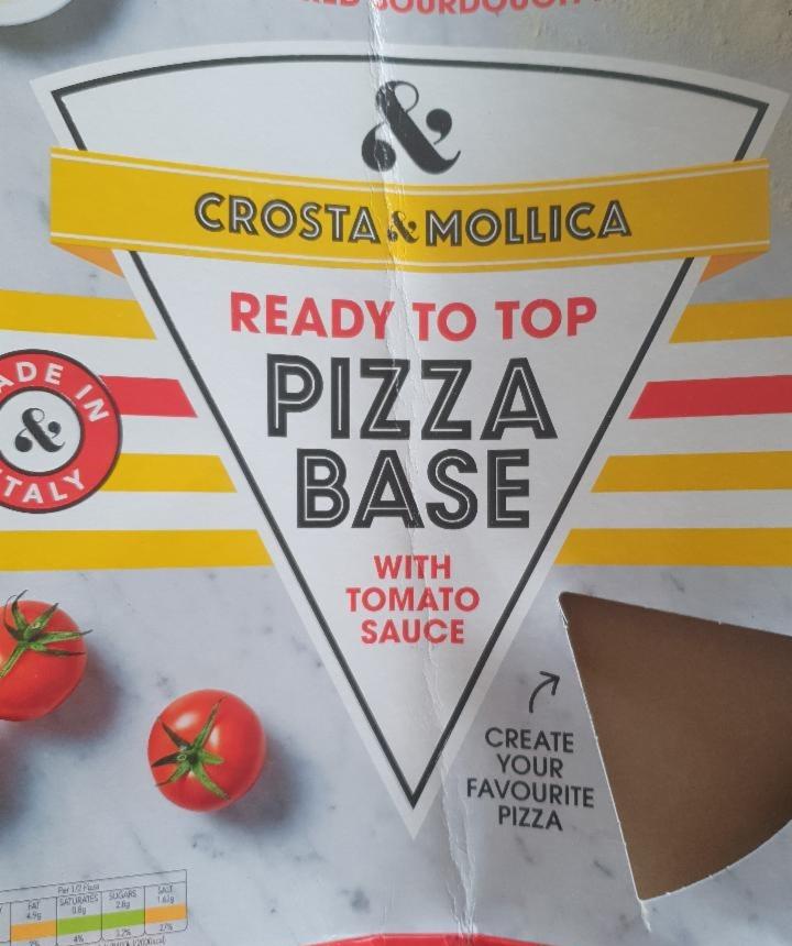 Fotografie - Ready to Top Pizza Base with Tomato Sauce Crosta & Mollica