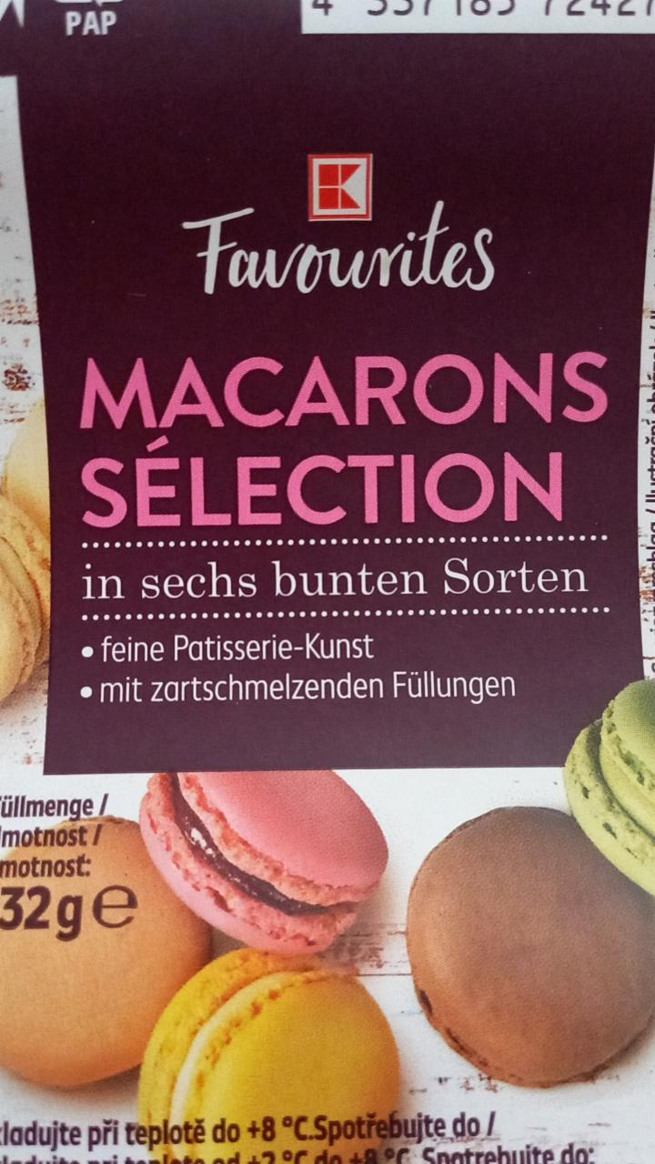 Fotografie - Macarons sélection in sechs bunten Sorten K-Favourites