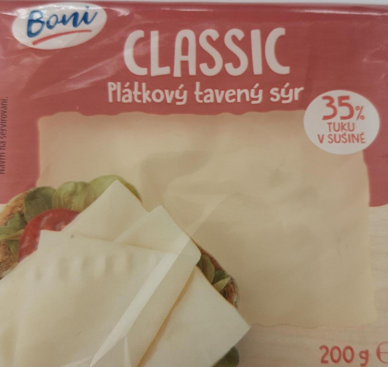 Fotografie - Plátkový tavený sýr Classic 35% tuku Boni
