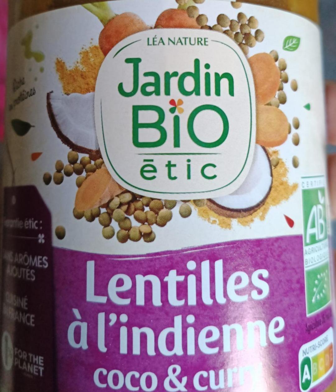 Fotografie - Lentilles á l'indienne coco & curry Jardin BIO