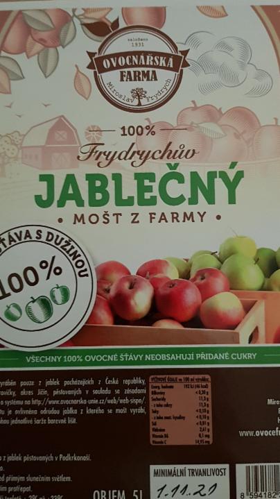 Fotografie - 100% Frydrychův jablečný mošt z farmy