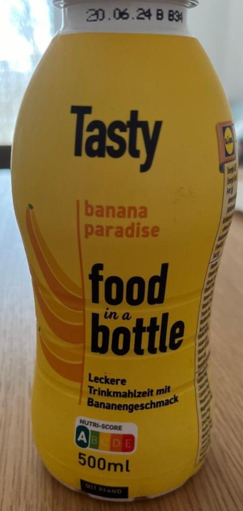 Fotografie - Food in the bottle banana paradise Tasty