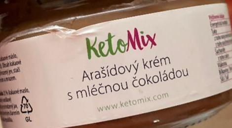 Fotografie - Arašídový krém s mléčnou čokoládou KetoMix
